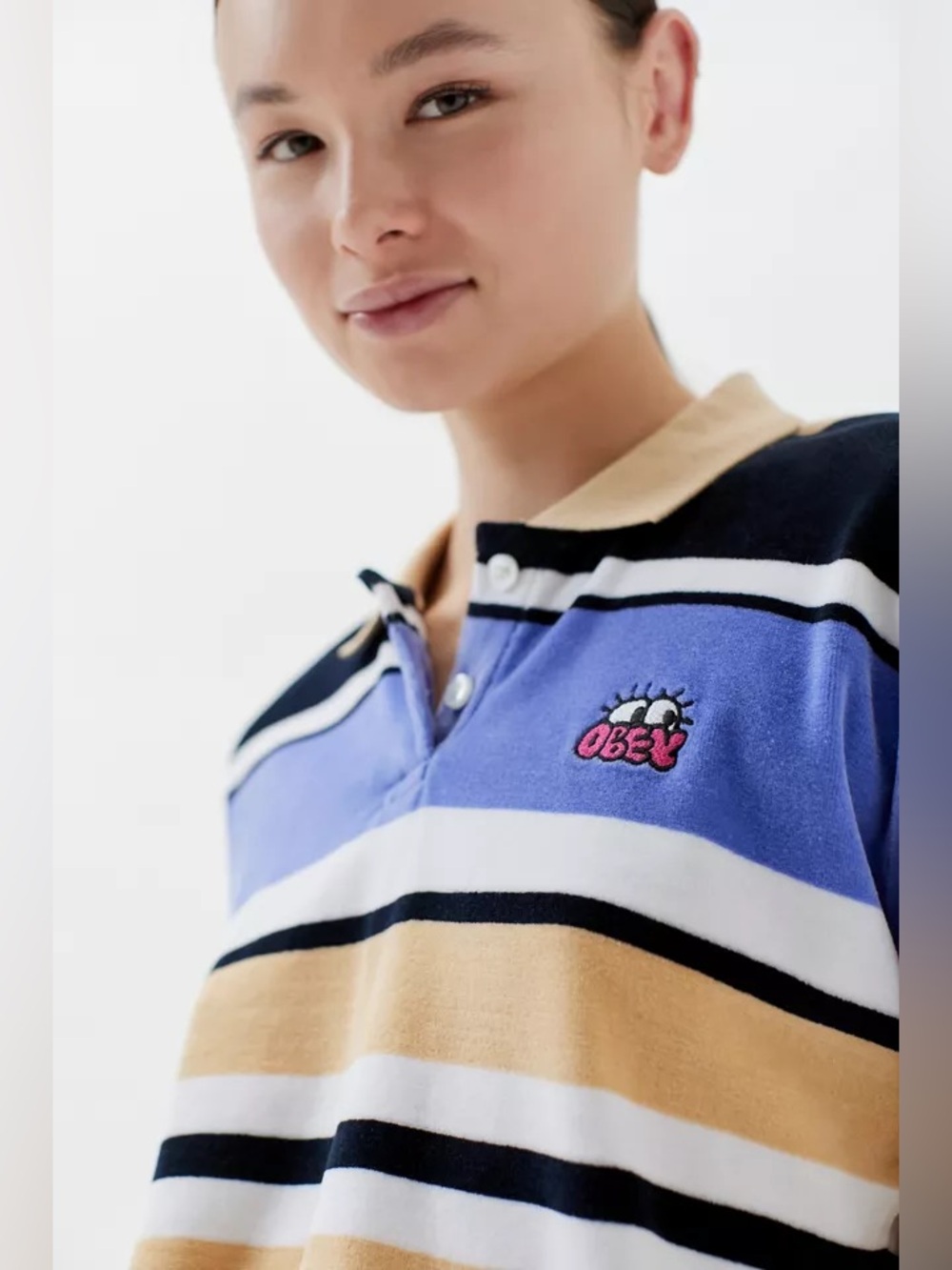 OBEY Curious Eyes Polo Top | Urban Outfitters